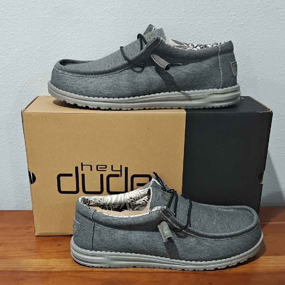 Hey Dude Wally Active Stretch Carbon Slip On Shoes